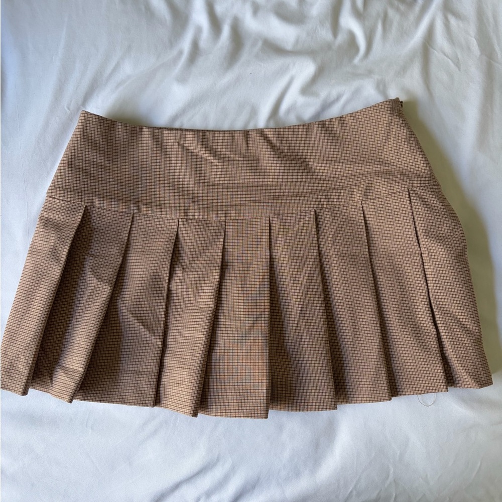 Classic Tan Mini Skirt